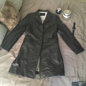 Leather Guess trench